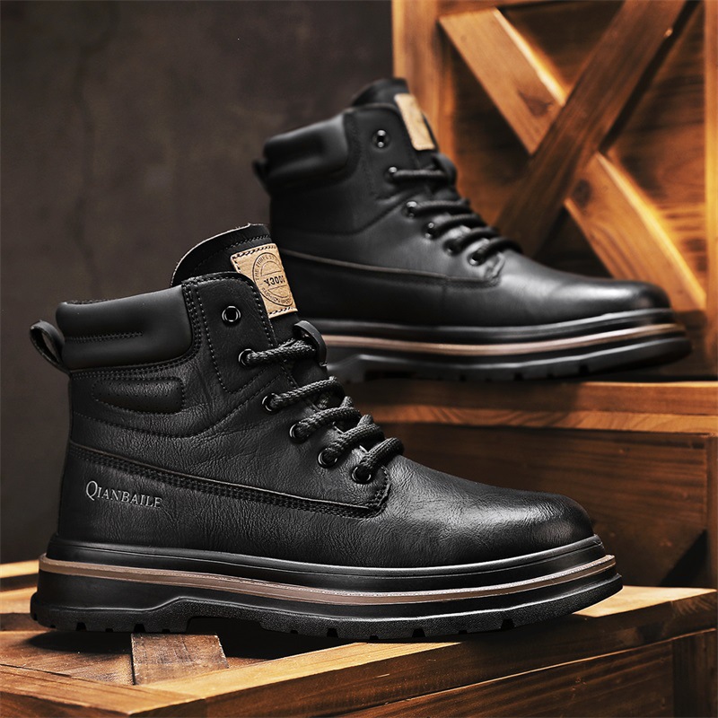 Premiun leather retro british style boots NFES178
