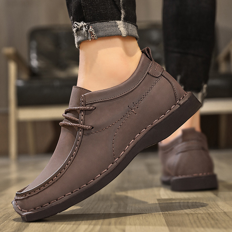 Genuine Leather High Non-Slip Casual Shoes NFES176 - Image 3