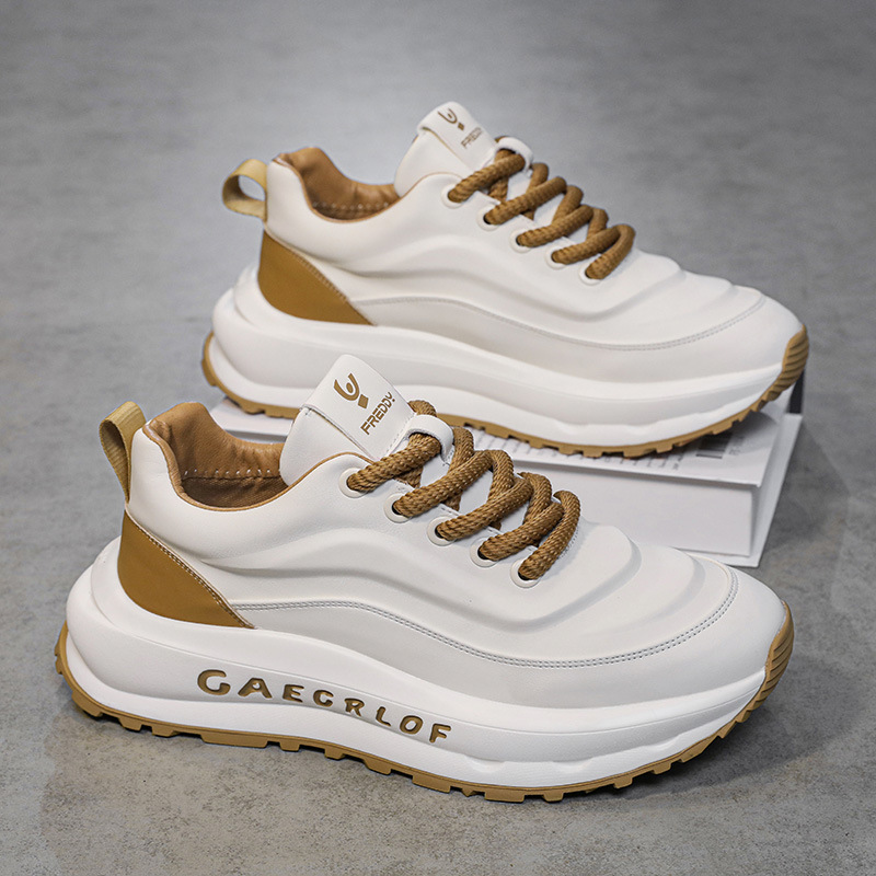 Thick-soled height-enhancing casual sneakers NFES167