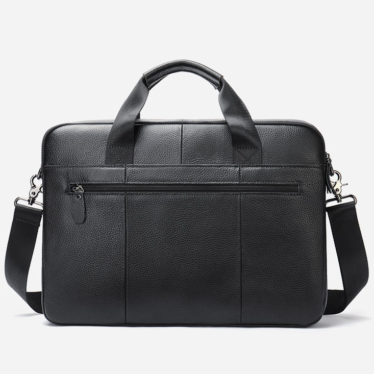 Genuine leather laptop briefcase backpack NFB18 - Image 8