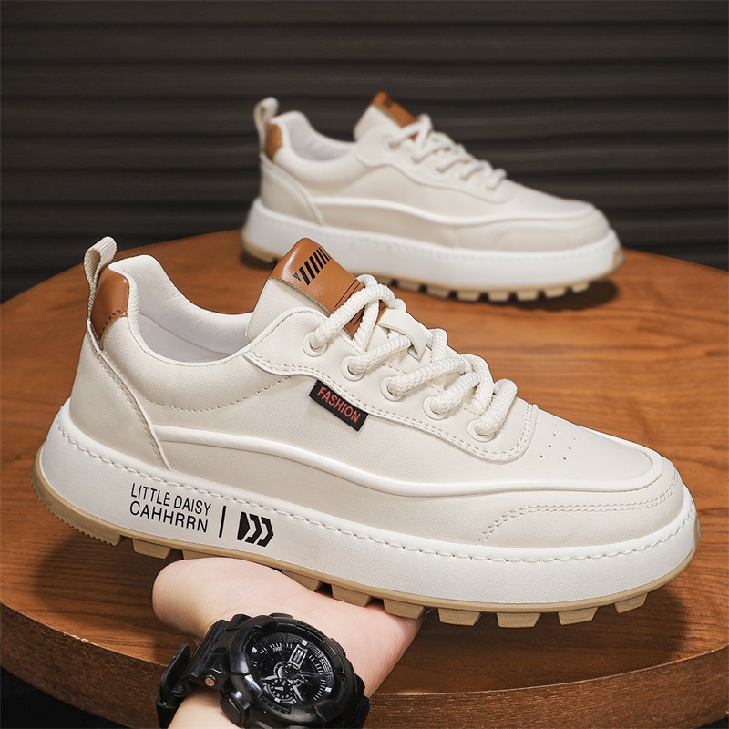 Genuine leather teenagers casual shoes NFE994 - Image 3