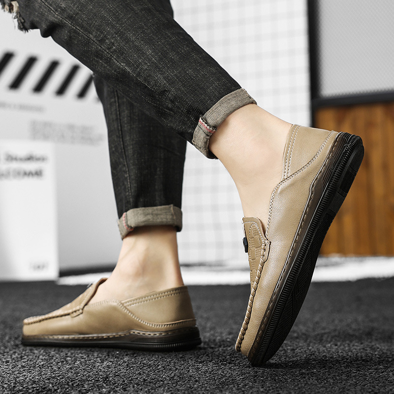 Genuine leather breathable casual loafer NFER43 - Image 4