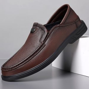 Genuine leather slip-on shoes NFES182