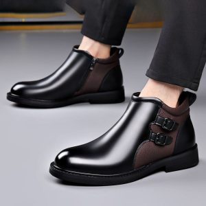 Alternative view of Genuine leather high top chelsea boots NFES186