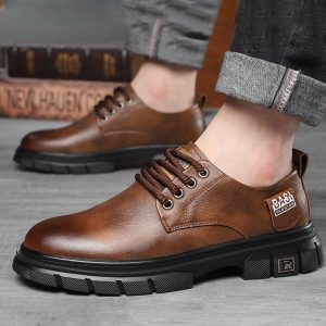 Round head lace-up thick bottom shoes NFER1033