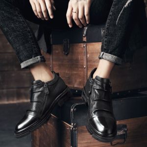 Alternative view of Genuine leather english style chelsea boots NFE715