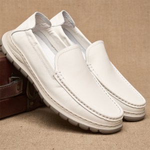 Genuine leather soft sole loafers NFER629