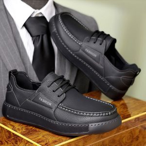 Alternative view of British style lace-up thick sole casual shoes NFER1471