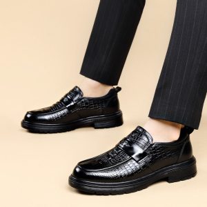 Business leather soft sole formal shoes NFER673