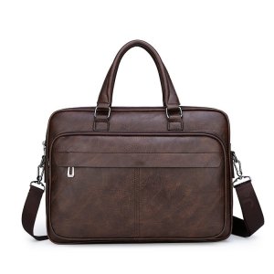 Alternative view of PU large capacity business messenger Bag NFBS01