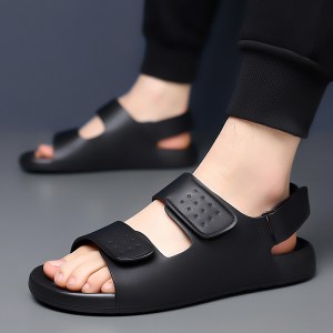 Genuine leather breathable slippers NFER1501