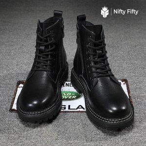 Alternative view of Genuine Leather British Style Men's Martin Boots NFE1589