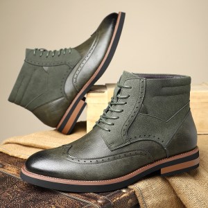 Alternative view of British style mid top martin boots NFE1000