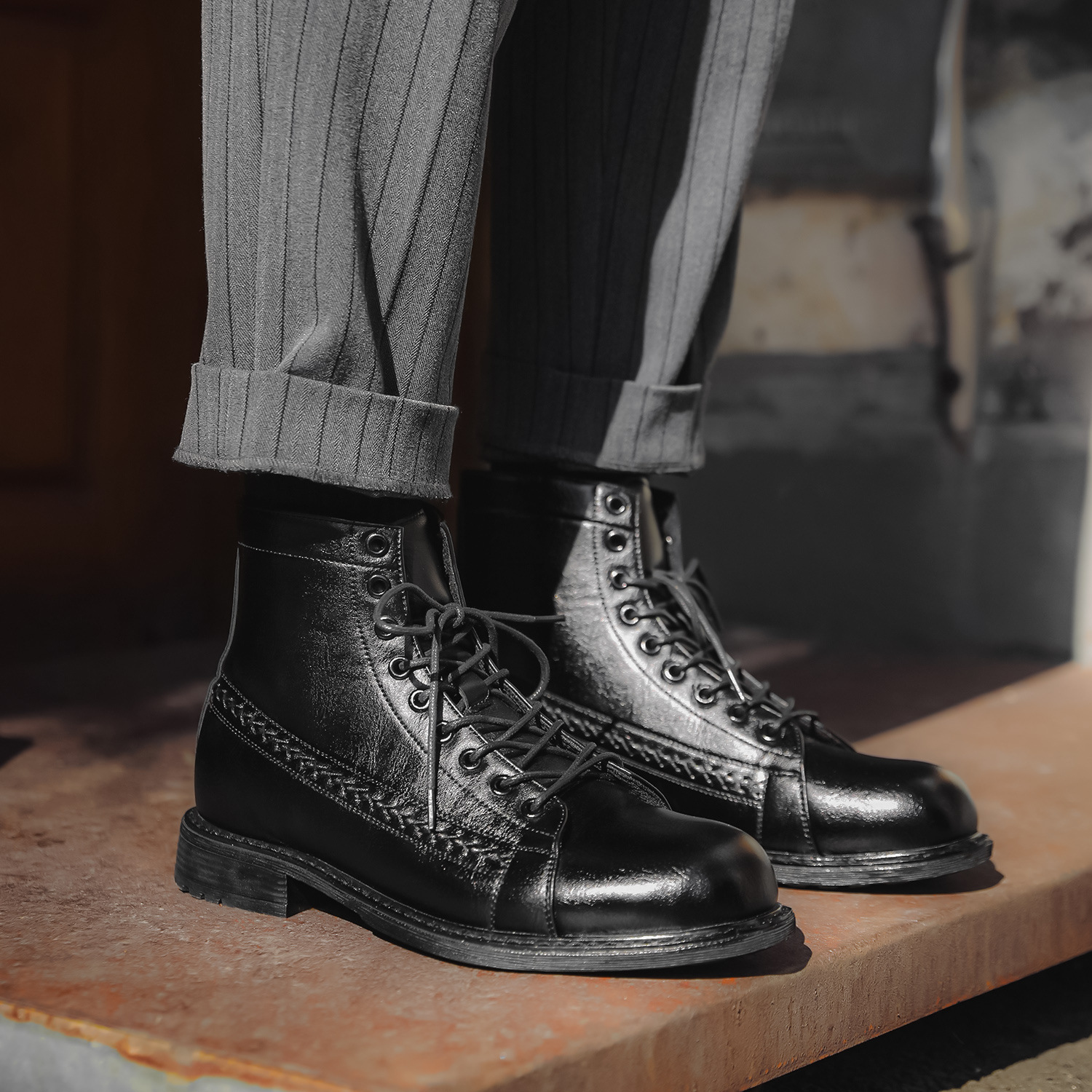 British style retro men martin boots NFE776 - Image 3