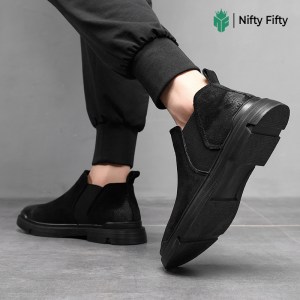 Alternative view of British style high-top Martin boots NFE1598