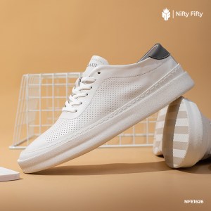 Genuine Leather White Sneakers NFE1626