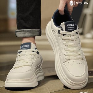 Alternative view of Korean version trend white sneaker NFE1640