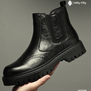 Genuine Leather Mid-top Martin Boot NFE1638