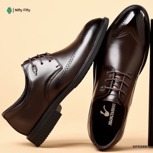 Genuine Leather Soft Bottom Business Shoes NFE569