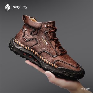 Mid Top Casual Leather Shoes NFER1650