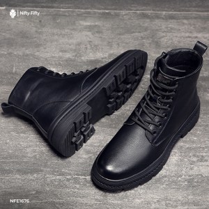 Alternative view of Korean Style Leather Martin Boots NFE1676
