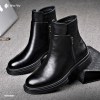 Cowhide Side Zipper Chelsea Boots NFE1698