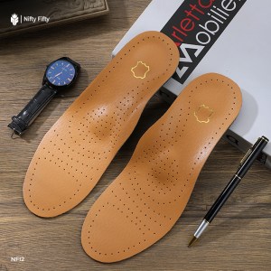 Genuine Leather Orthopedic Arch Support Insoles NFI3